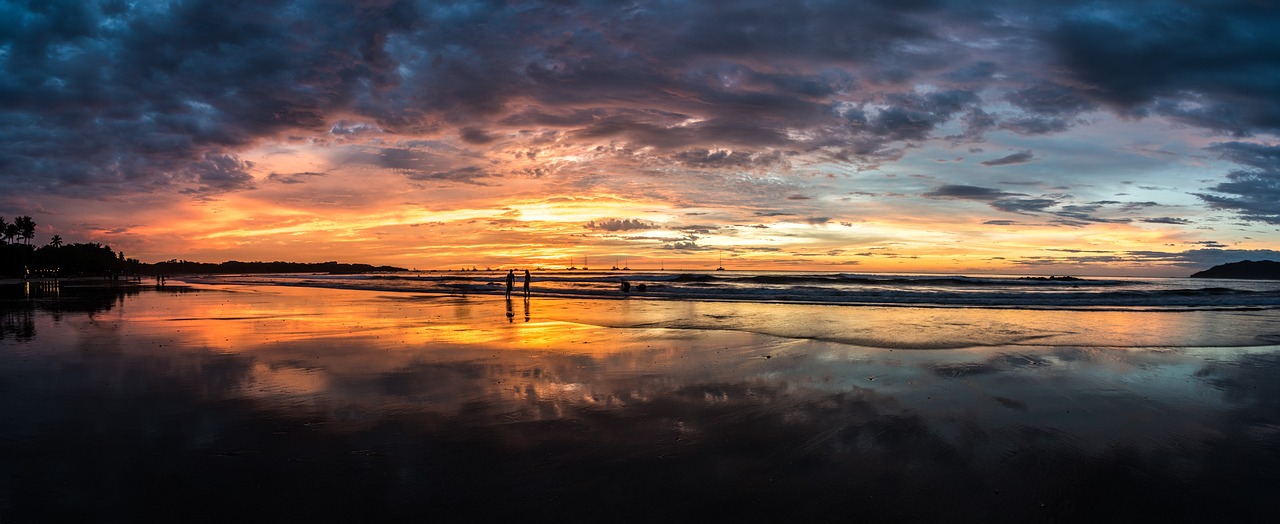 Sunset near Playa Avellanas